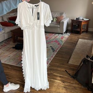 White maxi lulus dress